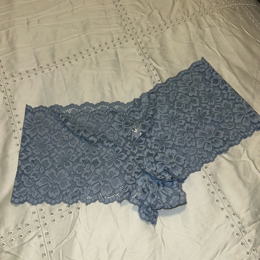 8XL Lace Boyshort Panties in Blue. MUST BE BUNDLED